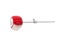 2pcs Bass Drum Pedal Beater Percussion Instrument Parts Red Carousel 6