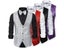 Fashion Mens Sequin Waistcoat Formal Business Suit Vest Wedding Nightclub Homme Carousel 3