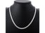 5MM Flat Chain 925 Sterling Silver Jewelry Set For Men Women Fashion Wedding Carousel 6