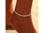 2PCS Shiny Sparkling Simple Silver Color Anklet For Women Simple Elegant Copper Carousel 4