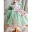 2024 New Children's Princess Evening Gown Sleeveless Pearls Appliques Design ... Carousel 1