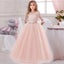 Princess Birthday Lace Kids Elegant Dresses For Girls Vintage Children Girl P... Carousel 6