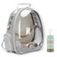 with Stand Perches and Water Food Cups, Space Capsule Astronaut Clear Bubble Win Carousel 1