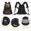 WOYYHO Pet Carrier Small Front Backpack Ventilated Mesh Dog Back Pack with Safet Carousel 6