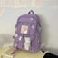 Popular Pink Purple Color Girls High School Student Backpack Bags Carousel 4