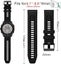 Quick Fit 22mm Leather Silicone Watch Band for Garmin Fenix 7/Fenix 6-Grey Carousel 6