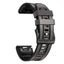 Quick Fit 22mm Leather Silicone Watch Band for Garmin Fenix 7/Fenix 6-Grey Carousel 3