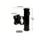 Fishing Rod Holder for Bar and Rail Bike ATV and Beach Cart 5/8" to 1" Rails Carousel 2