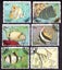 SHARJAH 1972 AIRMAIL-FISH 6 USED SET Stamps Carousel 1