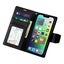 iPhone 16 Plus Hanman PU Leather 3 Card Slots Flip Cover Wallet Case BLACK Carousel 4