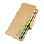 iPhone 16 Plus Hanman PU Leather 3 Card Slots Flip Cover Wallet Case GOLD Carousel 1