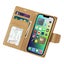 iPhone 16 Plus Hanman PU Leather 3 Card Slots Flip Cover Wallet Case GOLD Carousel 3