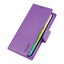 iPhone 16 Plus Hanman PU Leather 3 Card Slots Flip Cover Wallet Case PURPLE Carousel 1