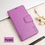 iPhone 16 Plus Hanman PU Leather 3 Card Slots Flip Cover Wallet Case PURPLE Carousel 7