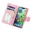 iPhone 16 Plus Hanman PU Leather 3 Card Slots Flip Cover Wallet Case ROSEGOLD Carousel 4