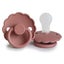 Frigg: Daisy Silicone Pacifier 2 Pack - Powder Blush (6-18 months) Carousel 1