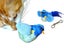 Interactive Cat Toy With Simulated Chirping Bird Artificial Bird Blue Carousel 1
