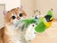 Interactive Cat Toy With Simulated Chirping Bird Artificial Bird Green Carousel 7