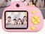 Mini Digital Camera IPS Screen Cartoon Frames Camera Pink Carousel 5