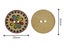 50pcs Painted Round Wood Buttons for Sewing Scrapbook Home Clothing Crafts Decor Carousel 7