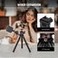NEEWER Camera Tripod with Remote, Mini Flexible Tripod Stand with Camera Adapter Carousel 7