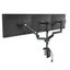 Loctek Pro Mount, 10"-30" Triple Gas Spring Monitor Stand - Aluminum Arm - Black Carousel 6