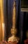 PAIR OF OUTSTANDING & RARE OLD ANTIQUE SOLID CAST BRASS EXTRA-TALL CANDLEHOLDERS Carousel 9