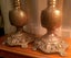 PAIR OF OUTSTANDING & RARE OLD ANTIQUE SOLID CAST BRASS EXTRA-TALL CANDLEHOLDERS Carousel 6