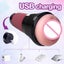 Masturbator USB Rechargeable multi-frequency Black Red Carousel 16