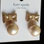 Kate Spade pearl bow earrings - new, vintage Carousel 5