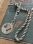 Antique Sterling Silver Pocket Watch Chain Carousel 6