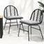 2X Outdoor Chairs Dining Chair Lounge Wicker Patio Furniture Black Carousel 7