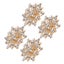 crystal buckle hollow crystal buckle crystal flower buckle clothing accessories Carousel 1