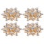 crystal buckle hollow crystal buckle crystal flower buckle clothing accessories Carousel 2