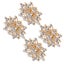 crystal buckle hollow crystal buckle crystal flower buckle clothing accessories Carousel 3