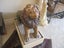 Antique Stone Lion and Lioness Carousel 10