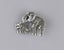 Silver mother & Baby elephant brooch Carousel 1