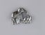 Silver mother & Baby elephant brooch Carousel 2