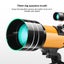 High-Definition Stargazing Refracting Astronomical Telescope Black Yellow Carousel 5