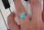 Ring | Turquoise | Oval 10x7mm | size M/N | 925 Silver #769 Carousel 1