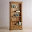 French Rustic Solid Oak Tall Bookcase (Oak Furniture Store) Carousel 1