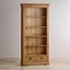 French Rustic Solid Oak Tall Bookcase (Oak Furniture Store) Carousel 2