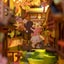 Robotime Rolife Falling Sakura Book Nook Shelf Insert TGB05 Carousel 5