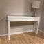 Milan Hall Table with Two Drawers (White) Carousel 1