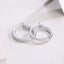 1 Carat Moissanite Diamond Hoop Earrings S925 Silver 18K White Plated -BCR Carousel 4