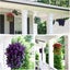 Artificial Fake Hanging Flowers Plants with Basket for Outdoor, Orange Faux S... Carousel 15