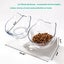 Elevated Cat Bowls with Raised Stand, Pet Food Water Feeder Bowl, 15o Tilted ... Carousel 5
