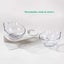Elevated Cat Bowls with Raised Stand, Pet Food Water Feeder Bowl, 15o Tilted ... Carousel 6