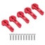 rc servo horns 5Pcs Aluminum Servo Horns 25T M3 Threads Metal Steering Arm 35mm Carousel 8