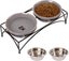 FOREYY Elevated Cat Bowls with 2 Ceramic Bowls and 2 Stainless Steel Bowls,Ra... Carousel 2